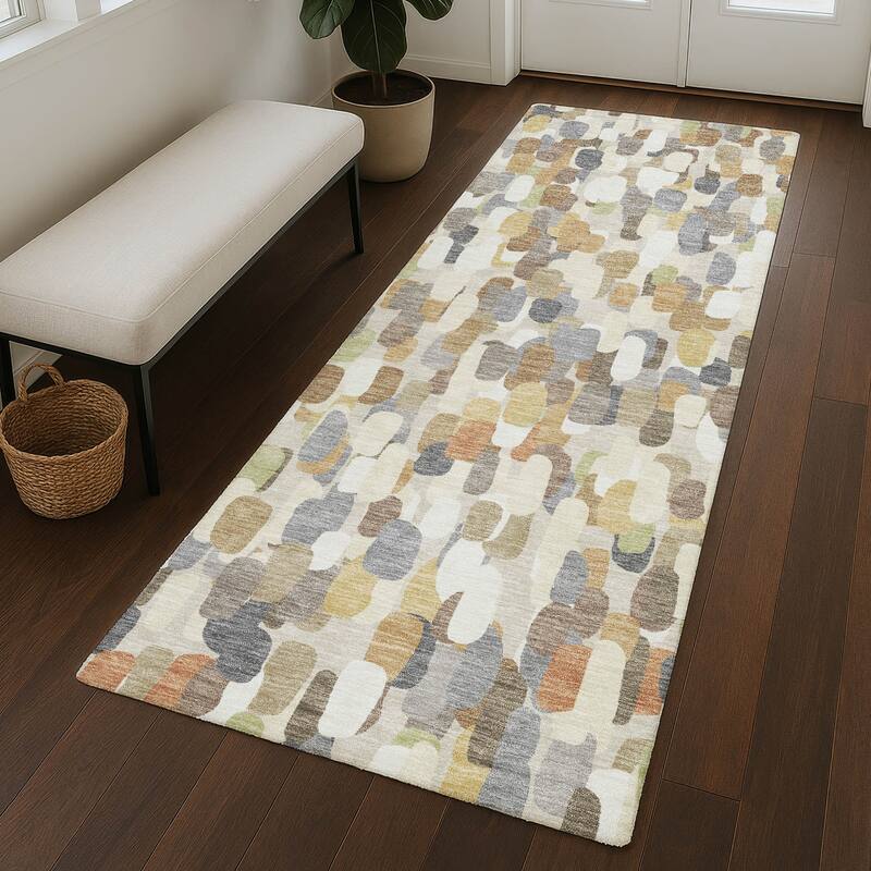 Machine Washable Indoor/ Outdoor Contemporary Drew Chantille Rug