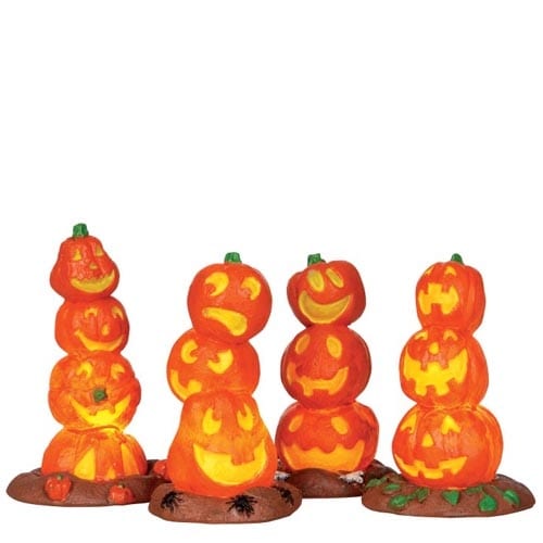Light Up Pumpkin Stacks