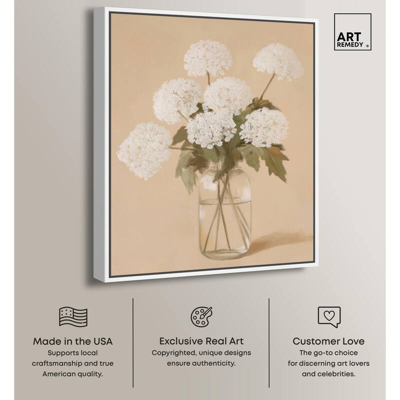 Lace in a Vase II Canvas by Art Remedy