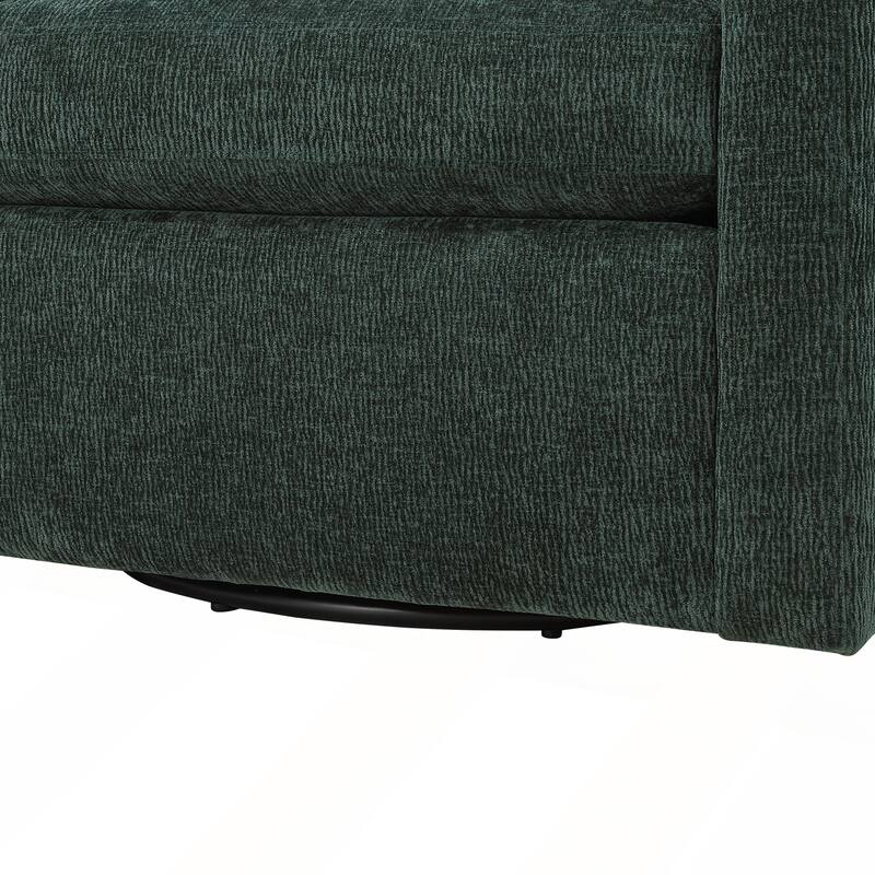 Performance Fabric Swivel Barrel Chair