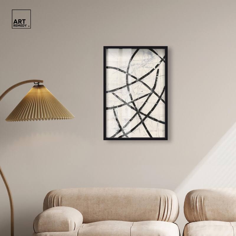 Intersecting Lines I Shadowbox by Art Remedy