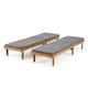 Option Teak Finish + Dark Gray Cushion