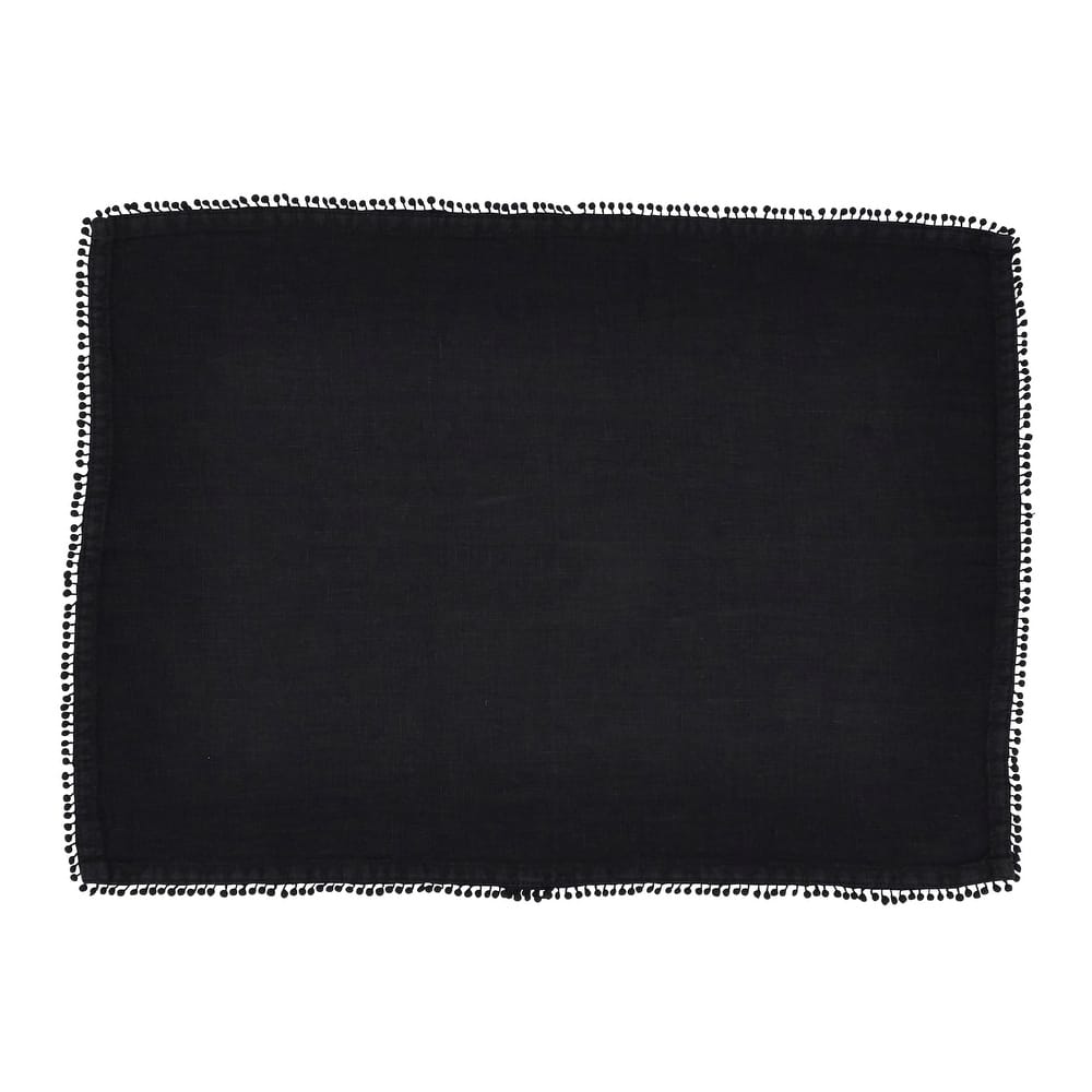 Placemats With Pom Pom Design (Set of 4)