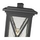 preview thumbnail 4 of 4, Brookside 1 Light Outdoor Post Mount Fixture - Black