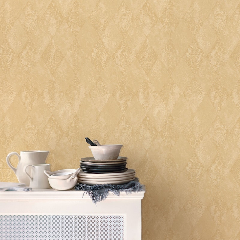 Galerie Wallcoverings Ambiance Geometric Harlequin Design Vinyl on Non-woven Matte Wallpaper Roll