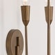 preview thumbnail 3 of 3, 10.25" W x 21" H 3-Light Candle Sconce in Mystic Bronze - 10.25"W x 21"H x 7"E