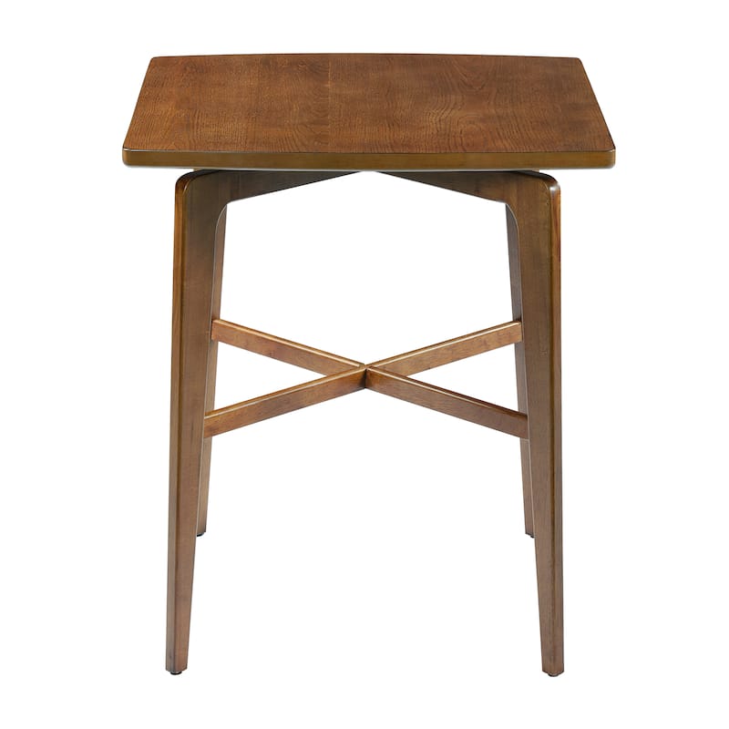 Christopher Knight Home - Bracken Retro Nordic Counter Height Bar Table with Solid Wood Legs & Cross-Reinforced Beams