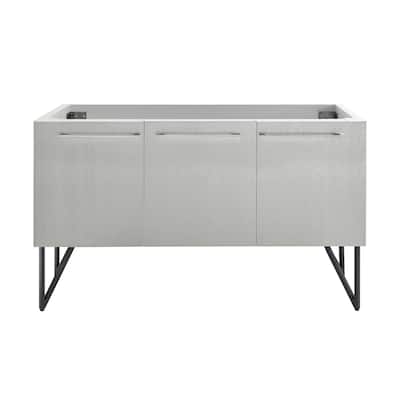 Annecy 60 Brushed Grey Bathroom Vanity Cabinet Only (Sm-Bv236)