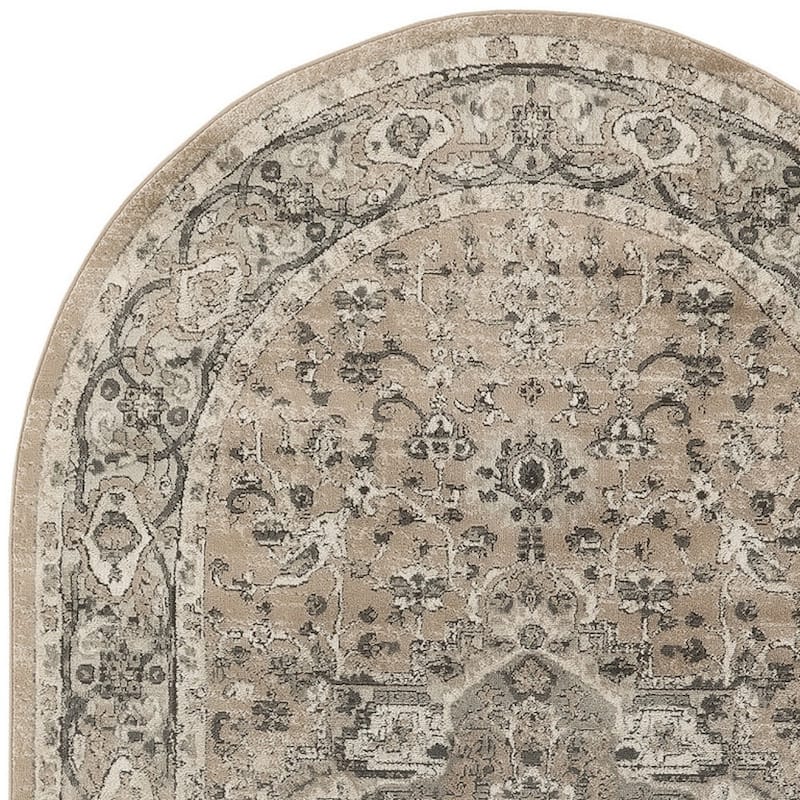 Lodux Power Loomed Distressed Traditional Durable Area Rug By HomeRoots