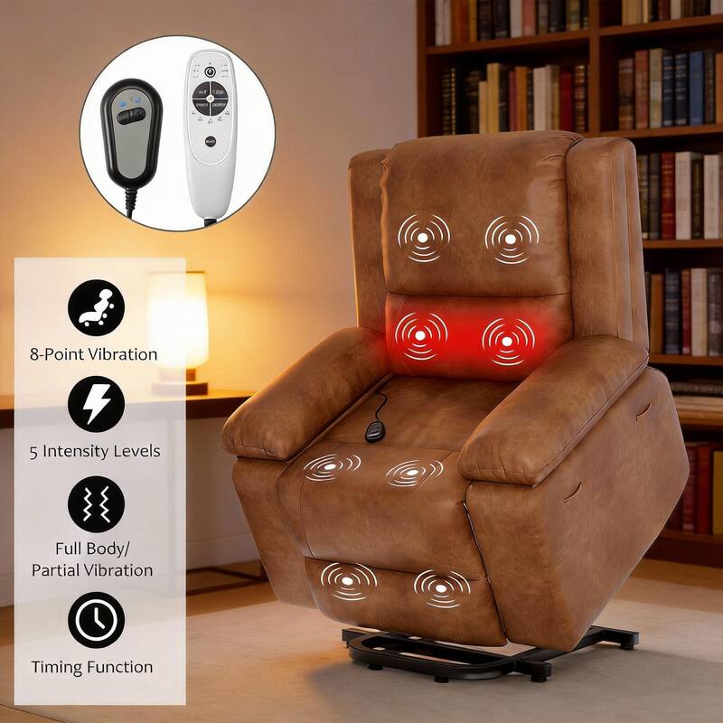 Power Lift Recliner, with Massage & Heat