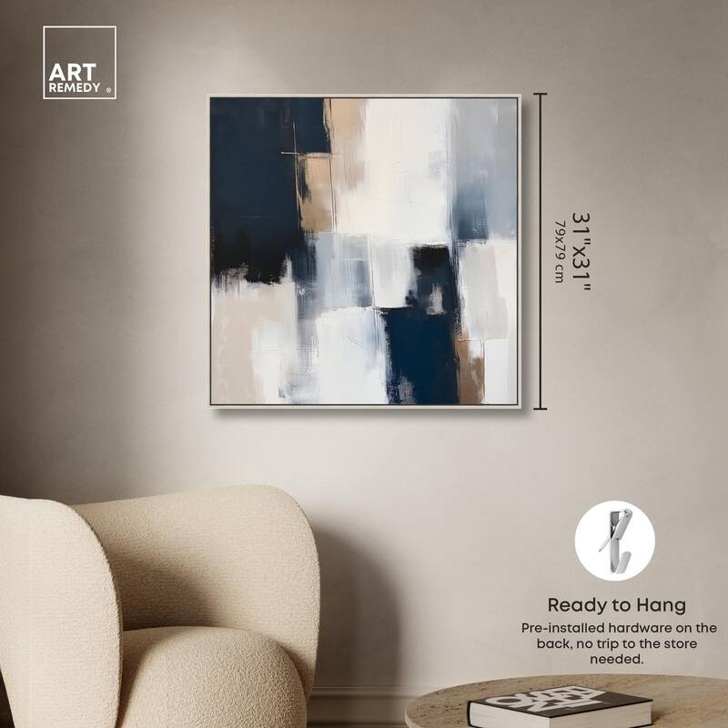 Blue Mood Depth II Canvas by Art Remedy