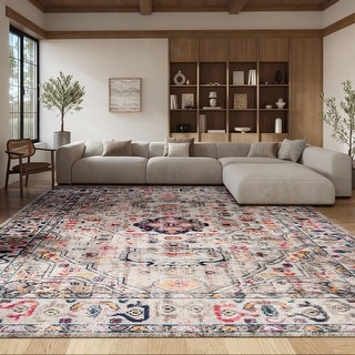 SAFAVIEH Madison Andra Boho Oriental Distressed Rug