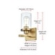 preview thumbnail 3 of 11, Elegant Lighting LD7316W5 Thane 10" Tall Bathroom Sconce