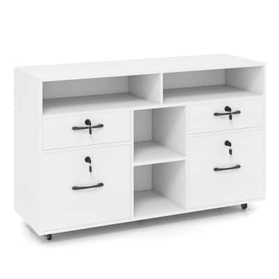 Costway File Cabinet with Lock 4 Drawers Fits Files A4/Letter Size - See Details