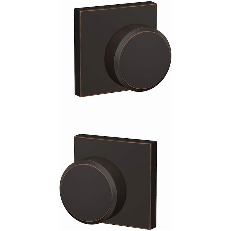 Schlage Custom Swanson Passage or Privacy Door Knob Set with Collins