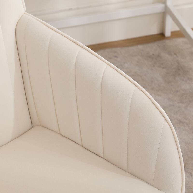 Modern Upholstered Swivel Office Chair