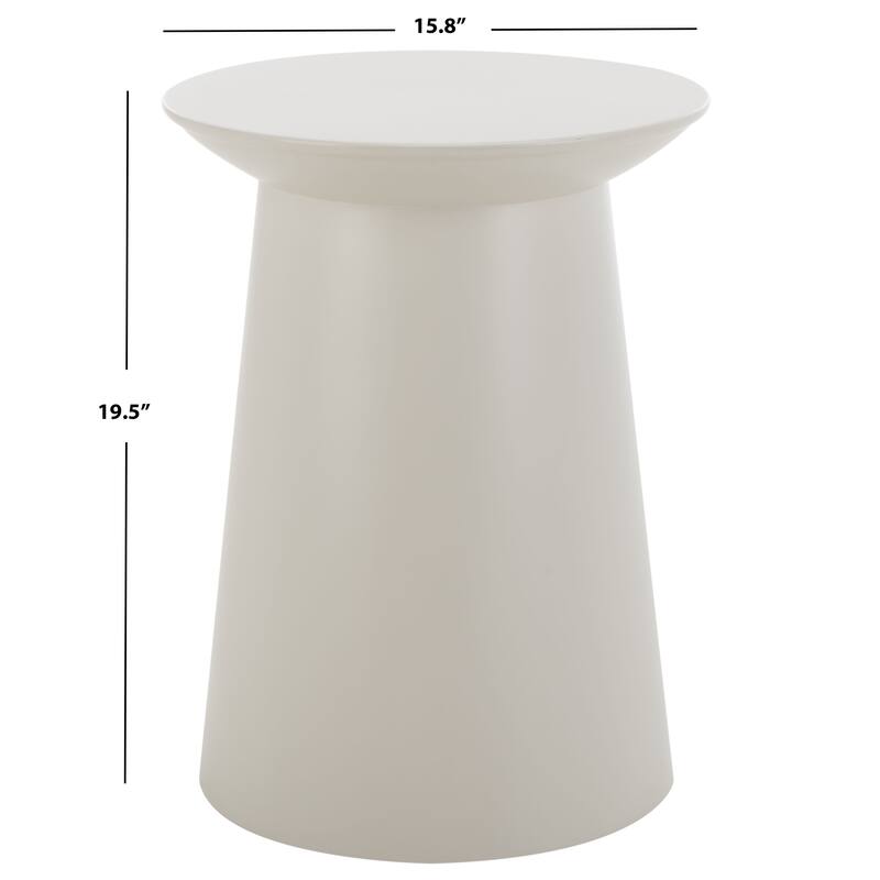 SAFAVIEH Hortense Round Accent Table - 16" W x 16" D x 20" H - 16Wx16Dx20H
