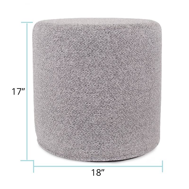 Allan Andrews No Tip Cylinder Ottoman with Cover, Panama Collection