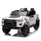 preview thumbnail 81 of 116, 24V Kids Ride-On Pickup with Remote Control, 4WD, Bluetooth, USB, MP3, High-Gate Design & Adjustable Speed. White