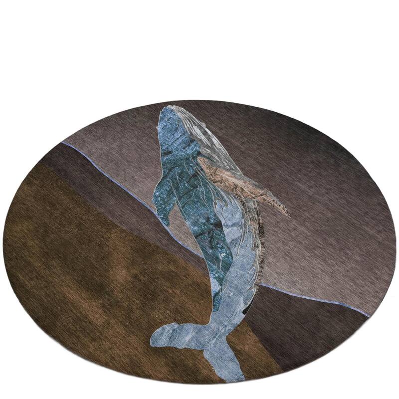 HomeRoots Animal Print Transitional Rectangle Outdoor Rug