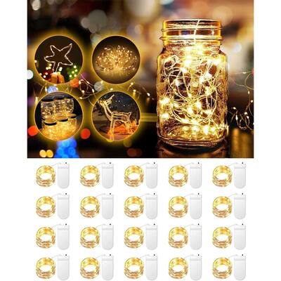 Fairy Lights Battery Operated LED Mini String Lights Twinkle-2 Pack