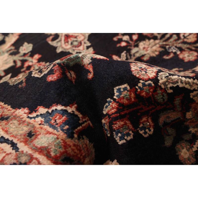 ECARPETGALLERY Hand-knotted Andelz Navy Wool Rug - 2'8 x 8'1