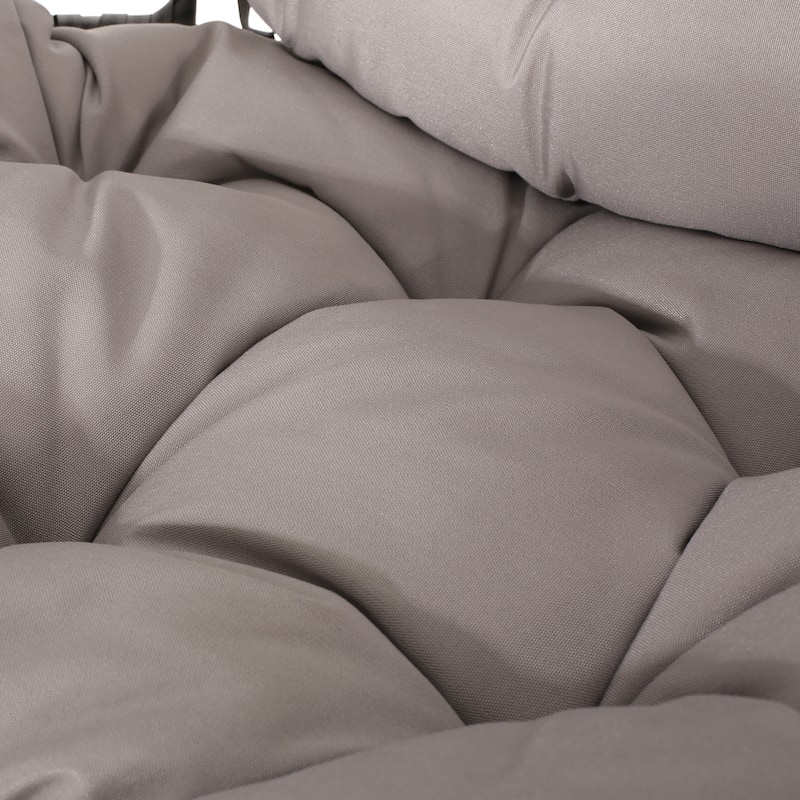 Cayuse Outdoor Wicker Hanging Tear Drop Chair by Christopher Knight Home