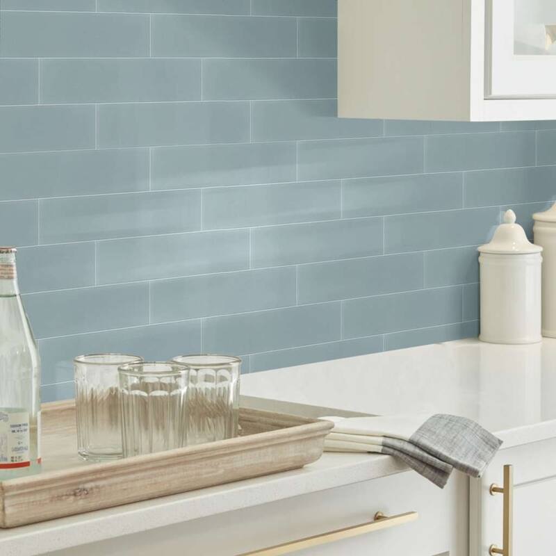 Shaw Lane Ave - 4" x 16" Rectangle Tile - Glossy Porcelain Visual - - Lullaby