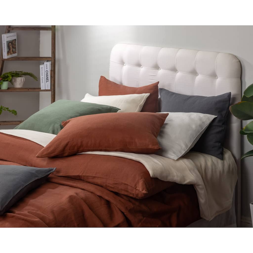 Manoli, Linen, Dusty Green, Duvet Cover Set