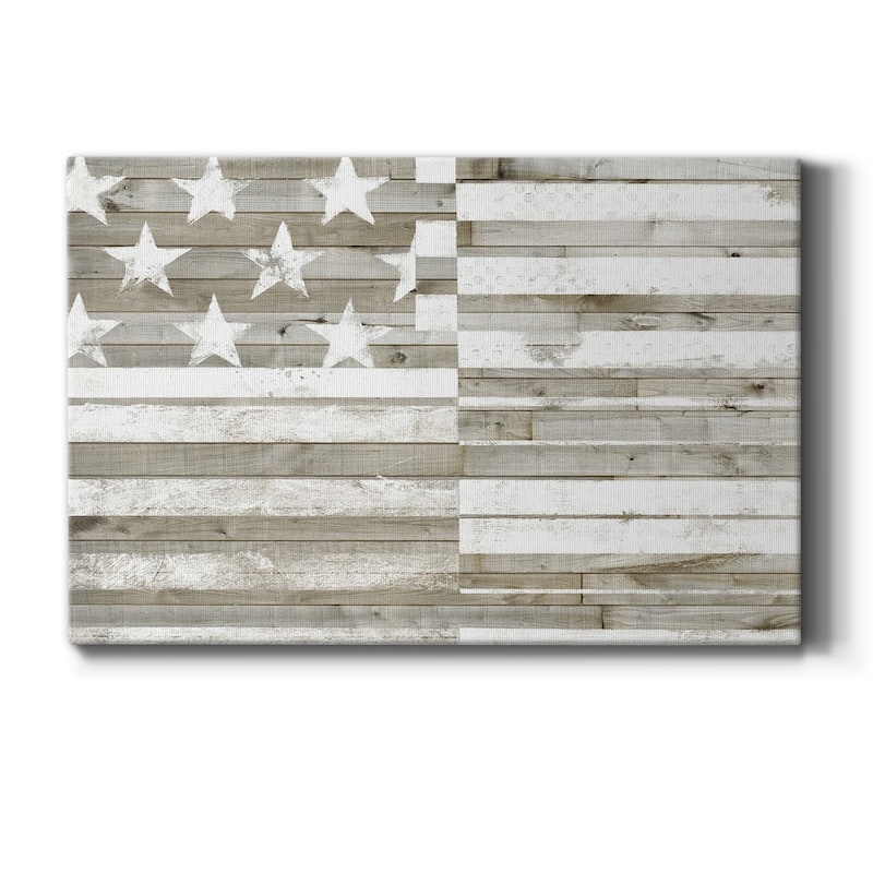 Americana Flag Premium Gallery Wrapped Canvas - Ready to Hang - 24X36