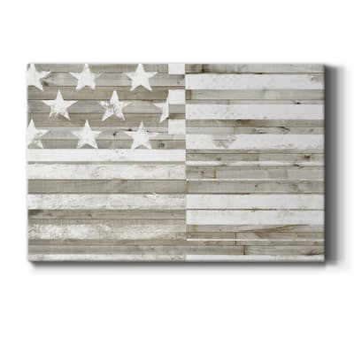 Americana Flag Premium Gallery Wrapped Canvas - Ready to Hang