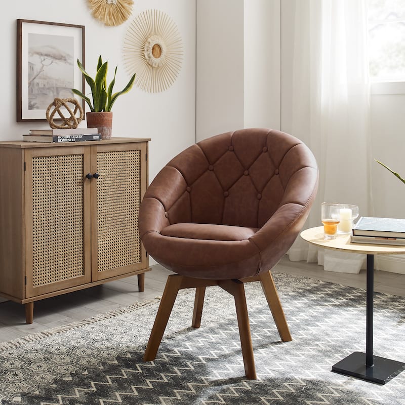 Carson Carrington Kallax Swivel Accent Chair