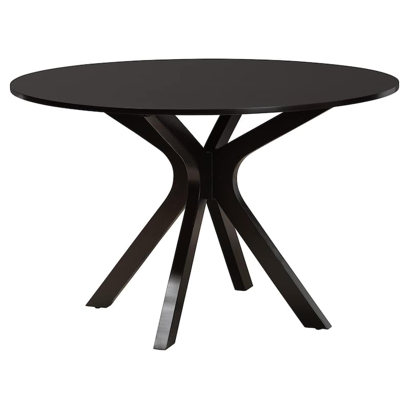 Luise Modern and Contemporary 5-Piece Wood Dining Set-Grey/Dark Brown