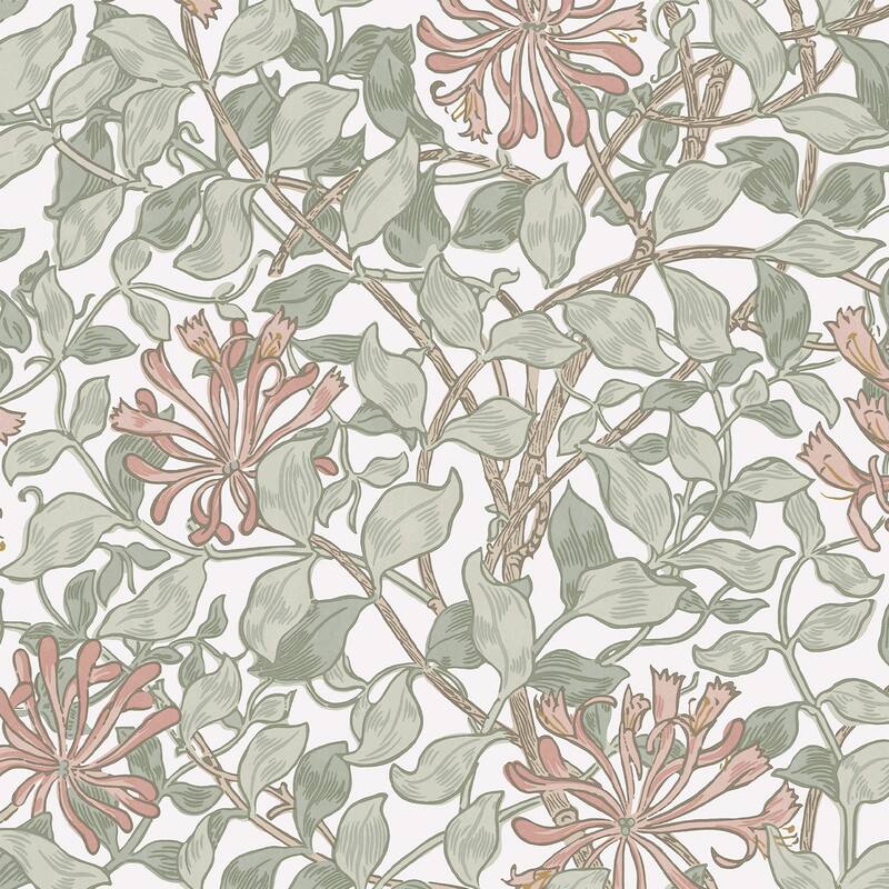 William Morris Honeysuckle Maytime Wallpaper
