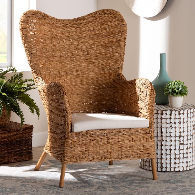 Terra Bohemian Light Honey Rattan Arm Chair
