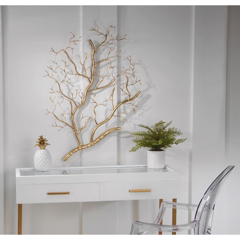 Gold Metal Branch Wall Decor