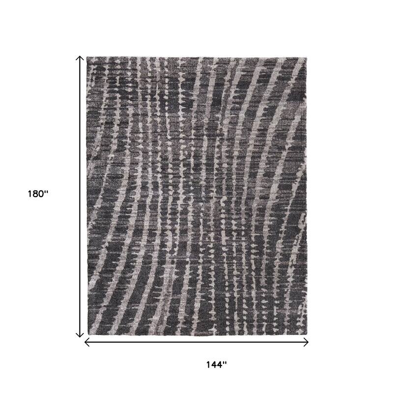 HomeRoots Abstract Industrial Rectangle Area Rug