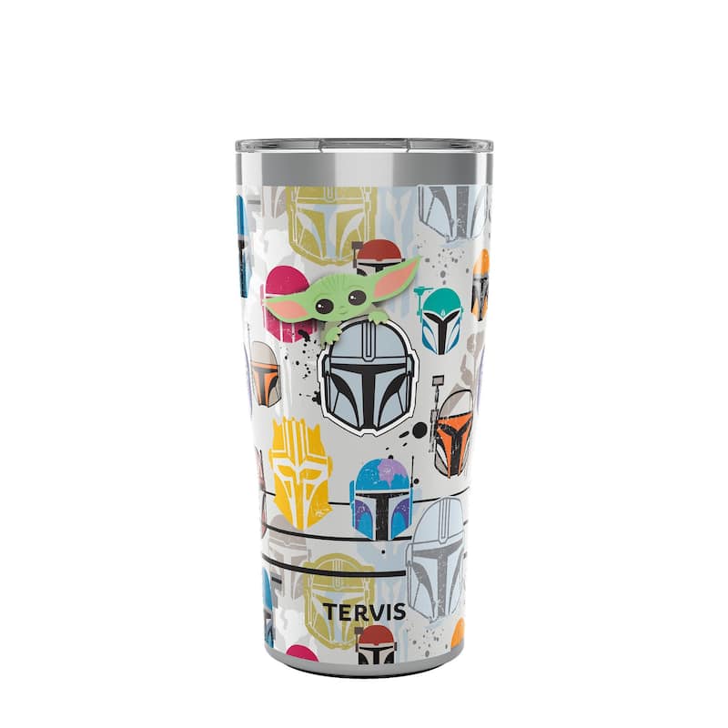 Tervis Traveler Star Wars The Mandalorian Peekaboo Triple Walled Insulated Travel Tumbler, Stainless Steel - 20oz - 20oz