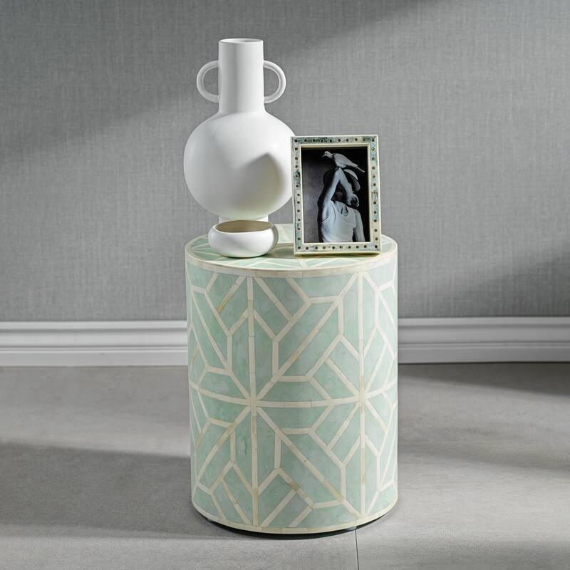 Avesta 13.75" Tall White Stoneware Vase