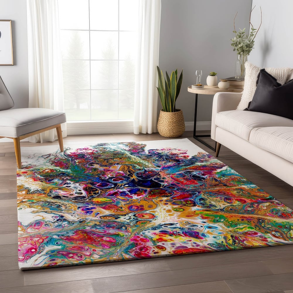 Premium Washable Super Soft Abstract Contemporary Mayfield Rug