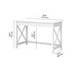 preview thumbnail 3 of 49, Key West 48W Writing Desk by Bush Furniture