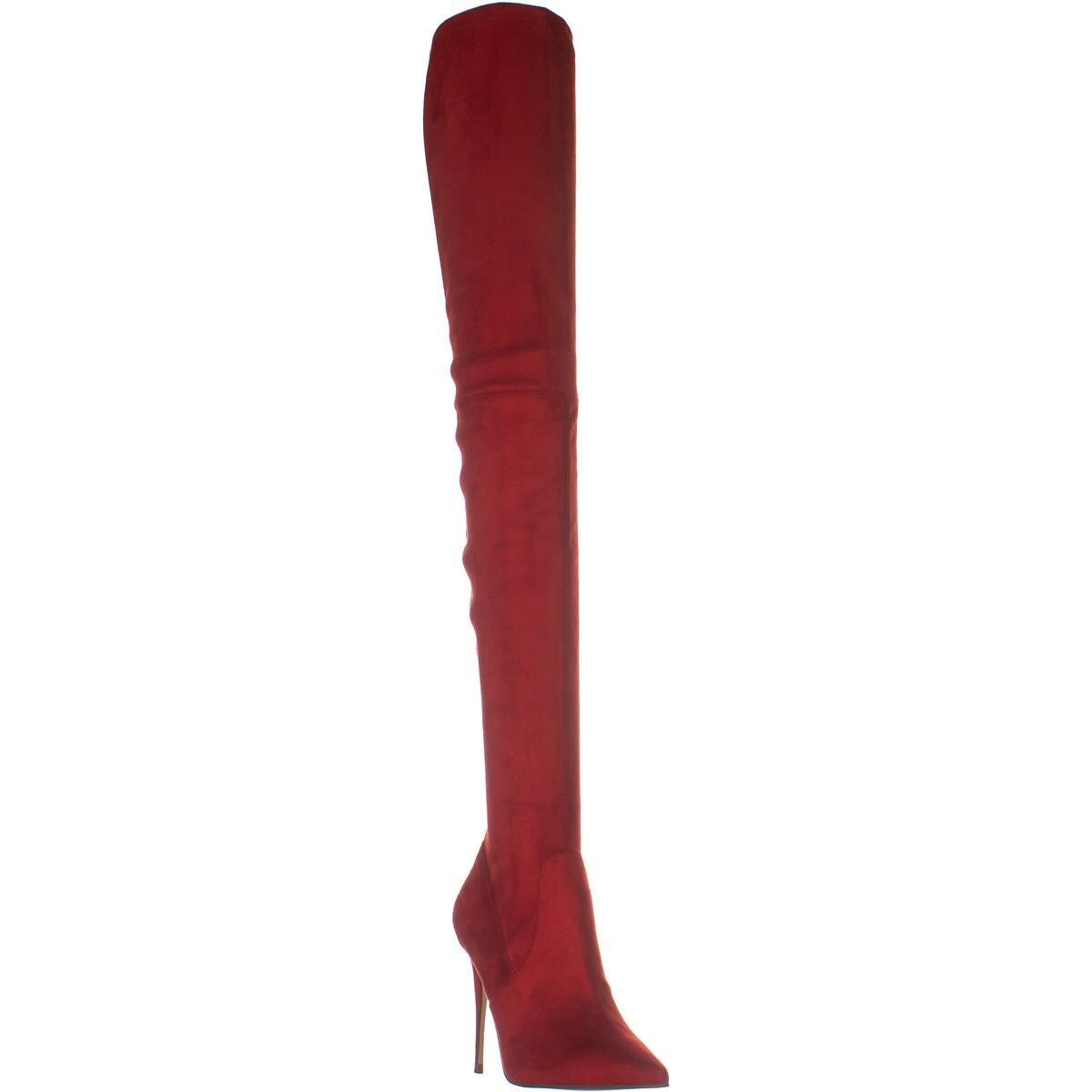 steve madden dominique red boots