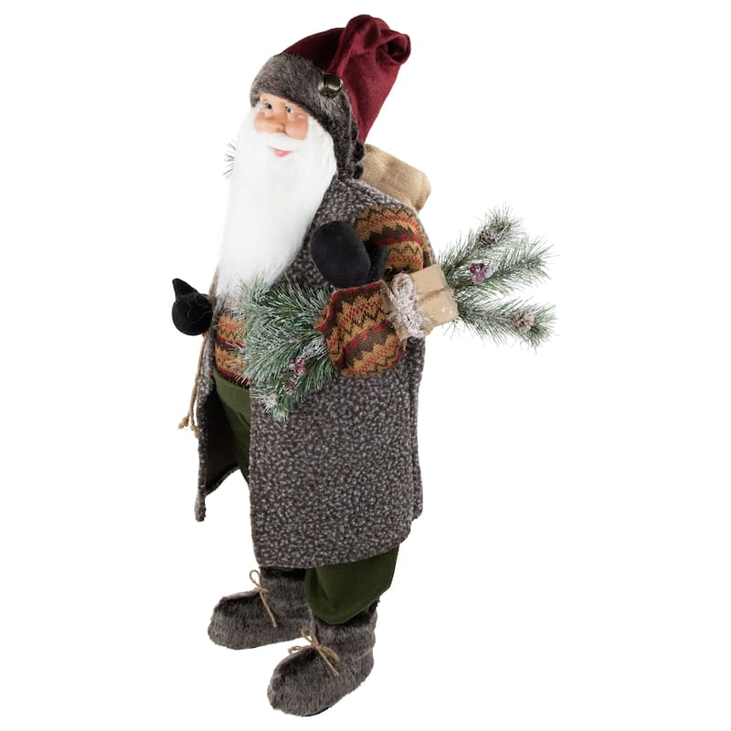 36" Country Rustic Santa Claus Standing Christmas Figure