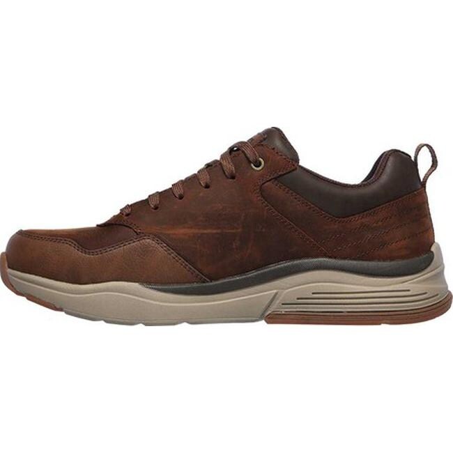 Shop Skechers Men S Relaxed Fit Benago Hombre Sneaker Chocolate