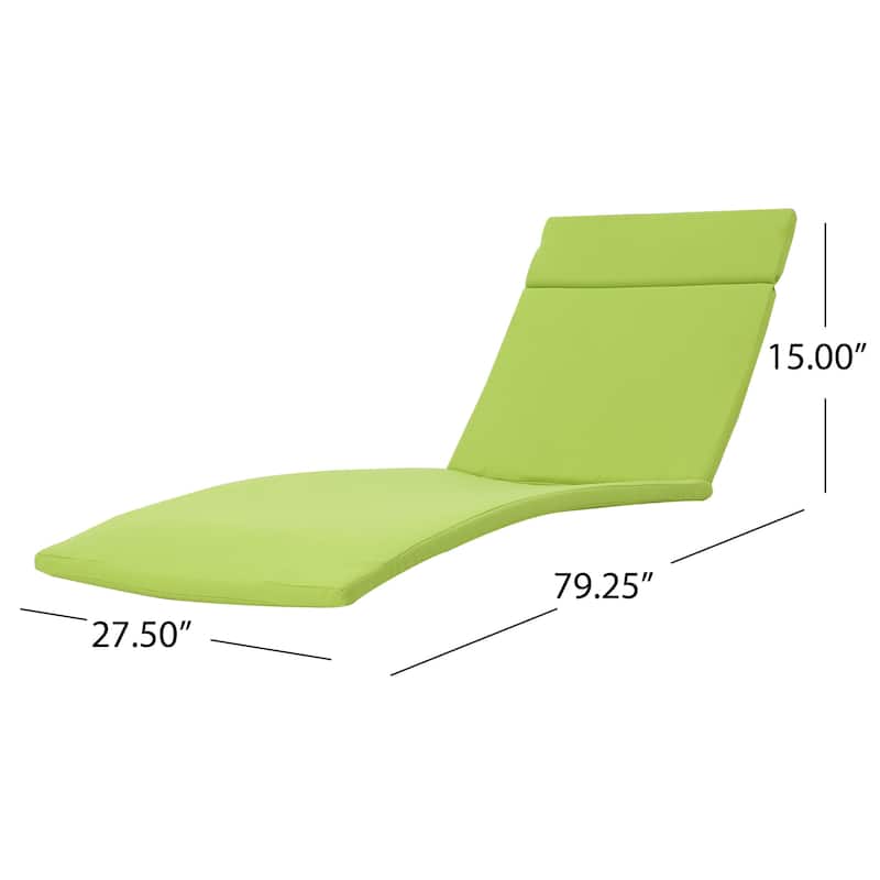 Salem Outdoor Chaise Lounge Cushion by Christopher Knight Home