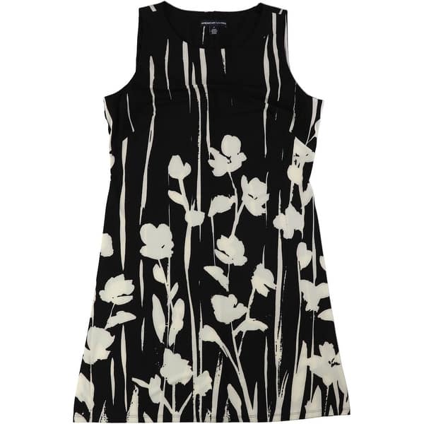 slide 1 of 3, American Living Womens Jacquard Ponte Dress