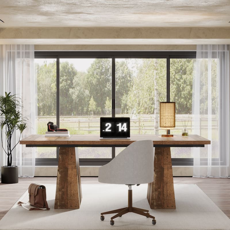 63 Inches Modern Executive Computer Desk