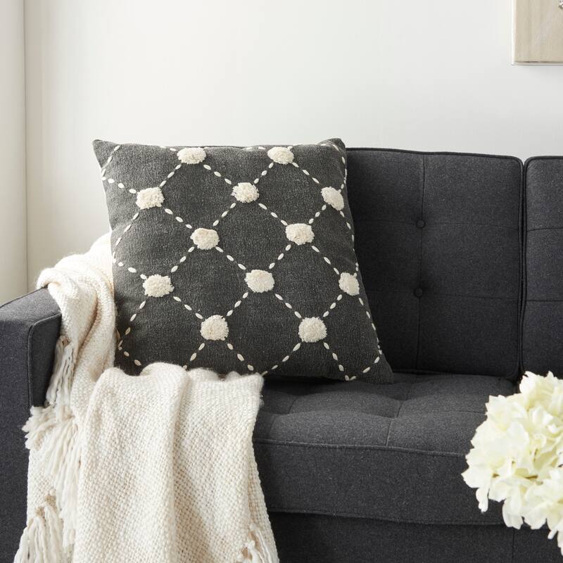 Mina Victory Life Styles Sage Throw Pillow , ( 20"X20" )