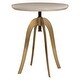 preview thumbnail 4 of 3, Uttermost Alice Oak Adjustable Accent Table - 26"H x 20"W x 20"D