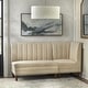 preview thumbnail 1 of 19, Lifestorey Kerrington 2-Piece Channel Back Upholstered Bench Set